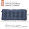 Classic Accessories Indoor/Outdoor Bench Cushion, 54 x 18 x 5", Navy 62-204-014601-EC - alternate 3